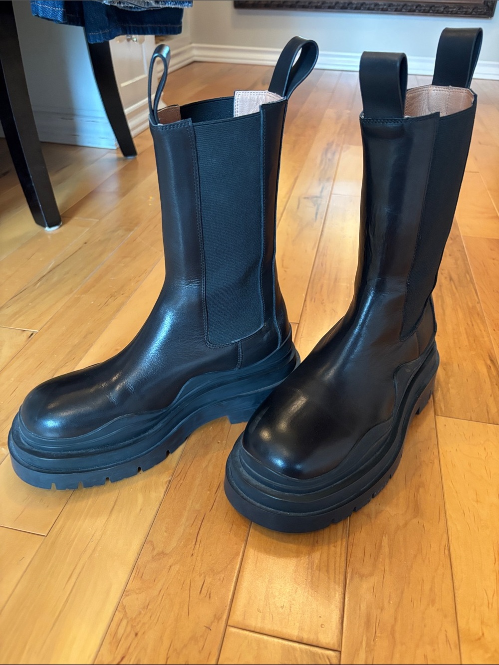 Alias Mae Black Platform Combat Moto Boots - Picture 2 of 4